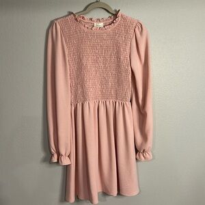 NWT Everly Ruffle Dress Long Sleeved Medium